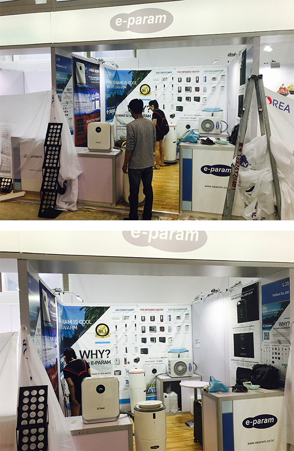 2017 광저우 Canton Fair 파람 에어컨 전시 부스 설치 과정_3